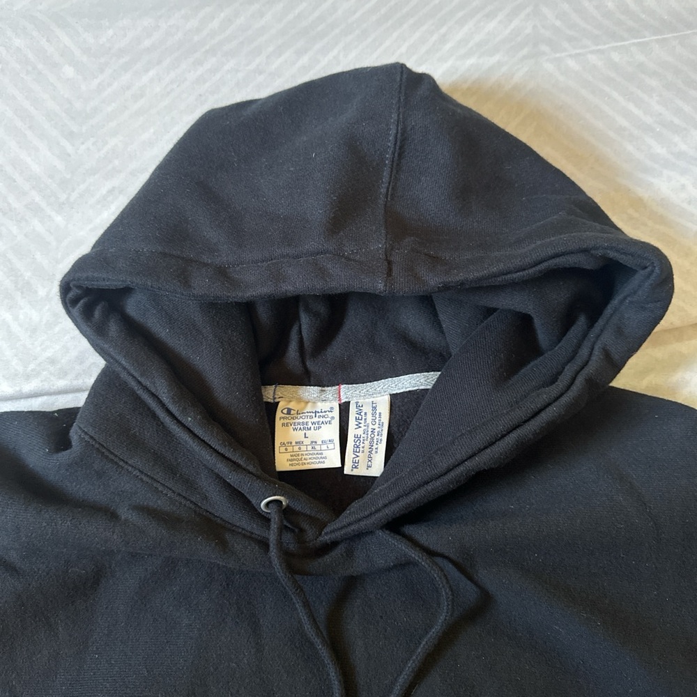 Champion Classic Black Hoodie for Men - Picture 2 of 3